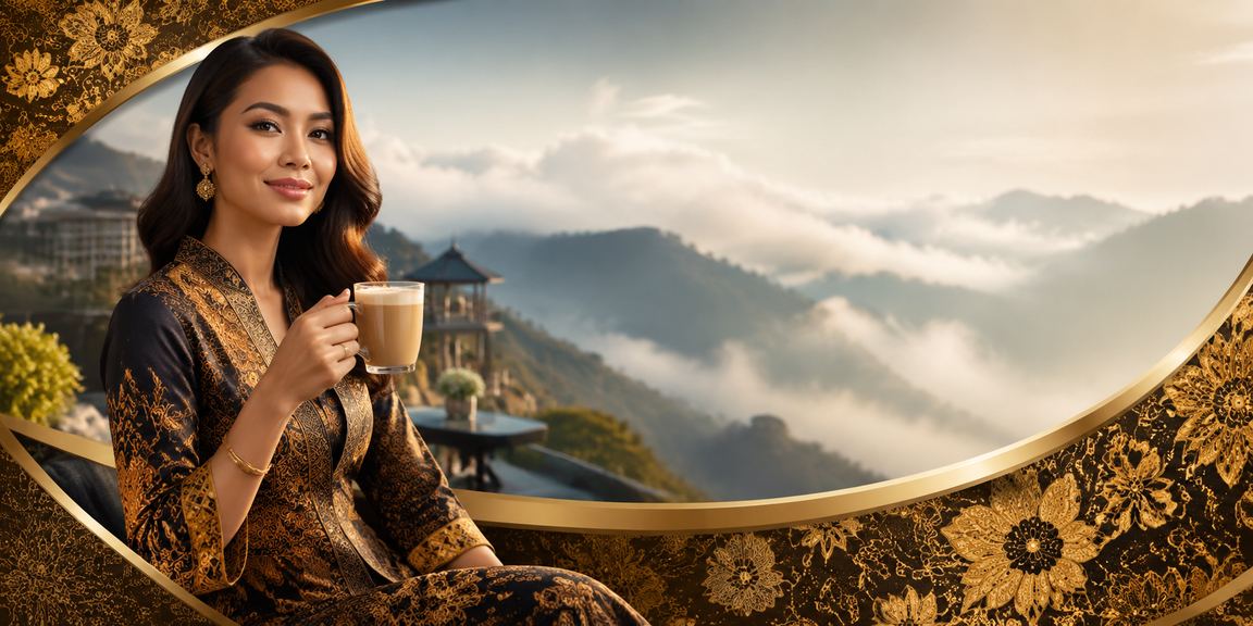 Suasana kawasan VIP dan bonus di Genting Highlands dengan corak batik yang memukau dan warna cerah
